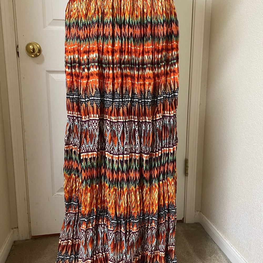 Vibrant Multicolor Maxi Skirt